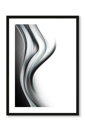 Awesome Black White Waves Design