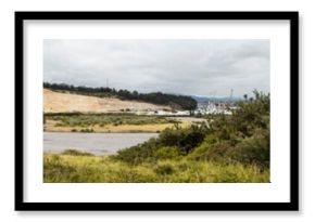 Panoramic view of industrial landscape