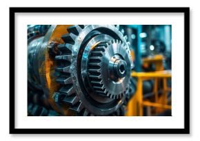 Dynamic industrial machine imagery that brings life and creativity to your design projects, showcasing machinery in a vibrant way