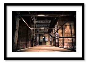 abandoned industrial interior