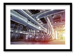 Industrial zone, Steel pipelines and equipment