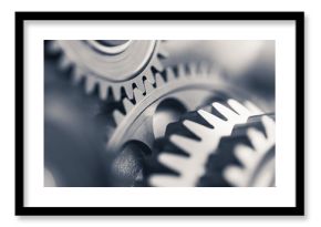 engine gear wheels, industrial background