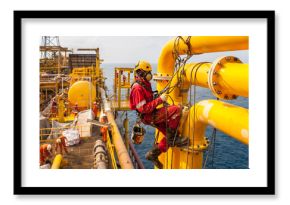 Offshore worker in the oil and gas industry in Angola