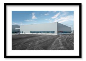 Modern factory buildings and warehouses