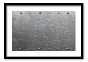 Steel plate with rivets