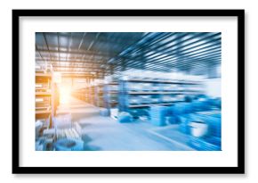 industrial warehouse of abstract background