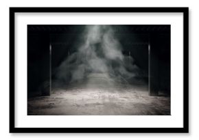 Grungy dark interior