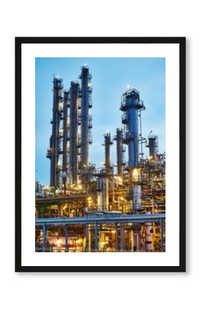 Oil refinery plant or factory