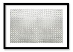 White silver industrial wall diamond steel pattern background