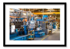 The interior of the metalworking shop. Modern industrial enterprise.