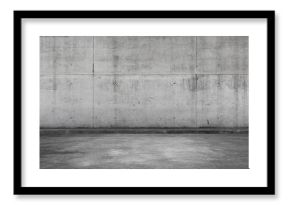 Empty parking lot, concrete interior