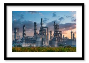 Petrochemical industry with Twilight sky.