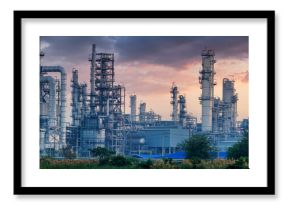 Petrochemical industry with Twilight sky.