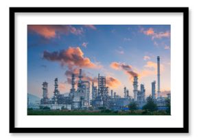 Petrochemical industry with Twilight sky.