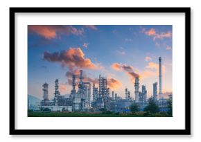 Petrochemical industry with Twilight sky.