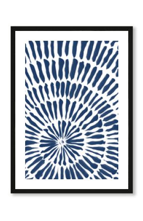 Abstract painting, navy blue patterns, modern minimalist lines wall decor prints. Bohemian style abstract. Wall art home decoration. Elegant wall posters, covers.