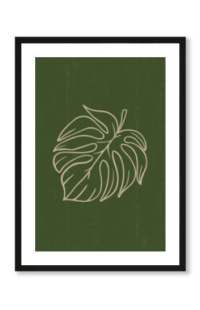 Botanical print boho minimalist printable wall art