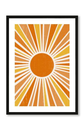 Abstract  Sun print boho minimalist printable wall art