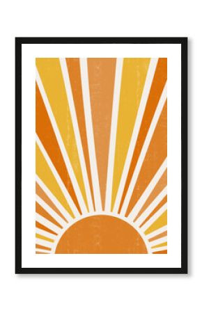 Abstract  Sun print boho minimalist printable wall art