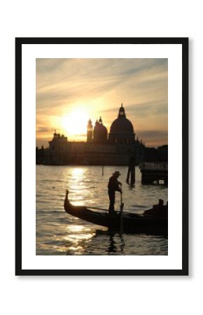 coucher de soleil sur venise