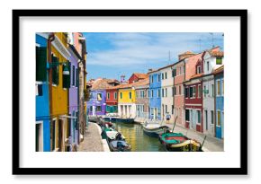 Kanal in Burano Venedig