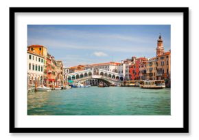 Rialto Bridge over Grand canal in Venice