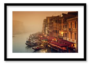 Grand Canal at a foggy evening.
