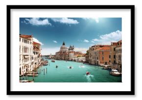 Grand Canal and Basilica Santa Maria della Salute, Venice, Italy