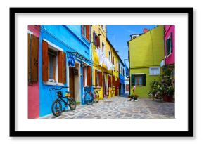 Venice, Burano island houses