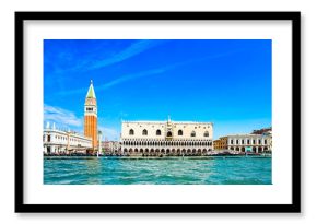 Venice landmark, Piazza San Marco view from sea. Italy