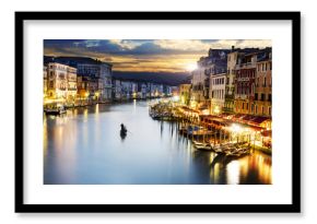 Grand Canal at night, Venice