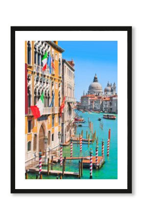 Grand Canal and Basilica Santa Maria della Salute, Venice, Italy