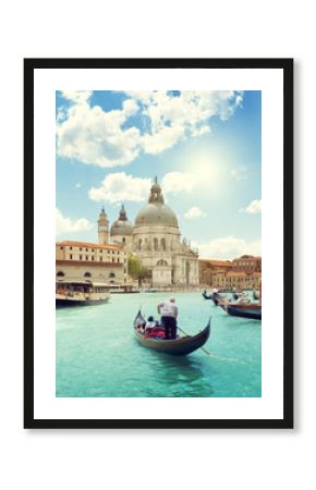 Grand Canal and Basilica Santa Maria della Salute, Venice, Italy