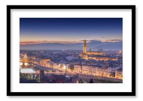 Arno River and Ponte Vecchio at sunset, Florence