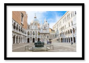 Сourtyard of Doge's Palace (Palazzo Ducale) in Venice, Italy