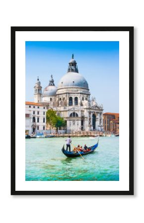 Gondola on Canal Grande with Santa Maria della Salute, Venice