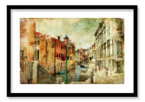 pictorial streets of Venice. artistic picture