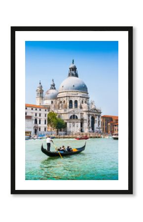 Gondola on Canal Grande with Santa Maria della Salute, Venice