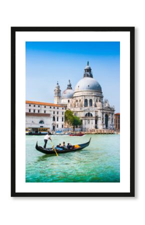Gondola on Canal Grande with Santa Maria della Salute, Venice