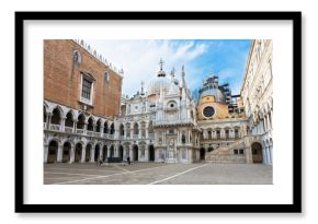 Сourtyard of Doge's Palace (Palazzo Ducale) in Venice, Italy