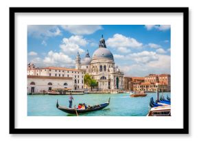 Gondola on Canal Grande with Santa Maria della Salute, Venice