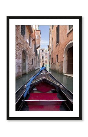 Gondola in the streets of Venice, Italy