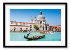 Gondola on Canal Grande with Santa Maria della Salute, Venice