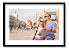Tourists sightseeing in Venice