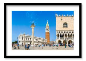 Beautiful view of Piazzetta San Marco with Doge's Palace and Campanile, Venice, Italy