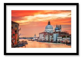 Canal Grande and basilica Santa Maria della Salute on sunrise, V