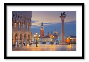 Venice. Image of St. Mark's square in Venice during sunrise.
