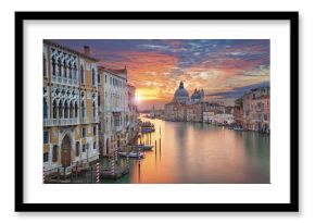 Venice. Image of Grand Canal in Venice, with Santa Maria della Salute Basilica in the background.