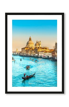 Grand Canal and Basilica Santa Maria della Salute, Venice, Italy