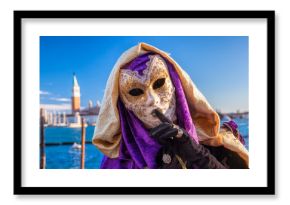 Famous carnival in Venice, Italy